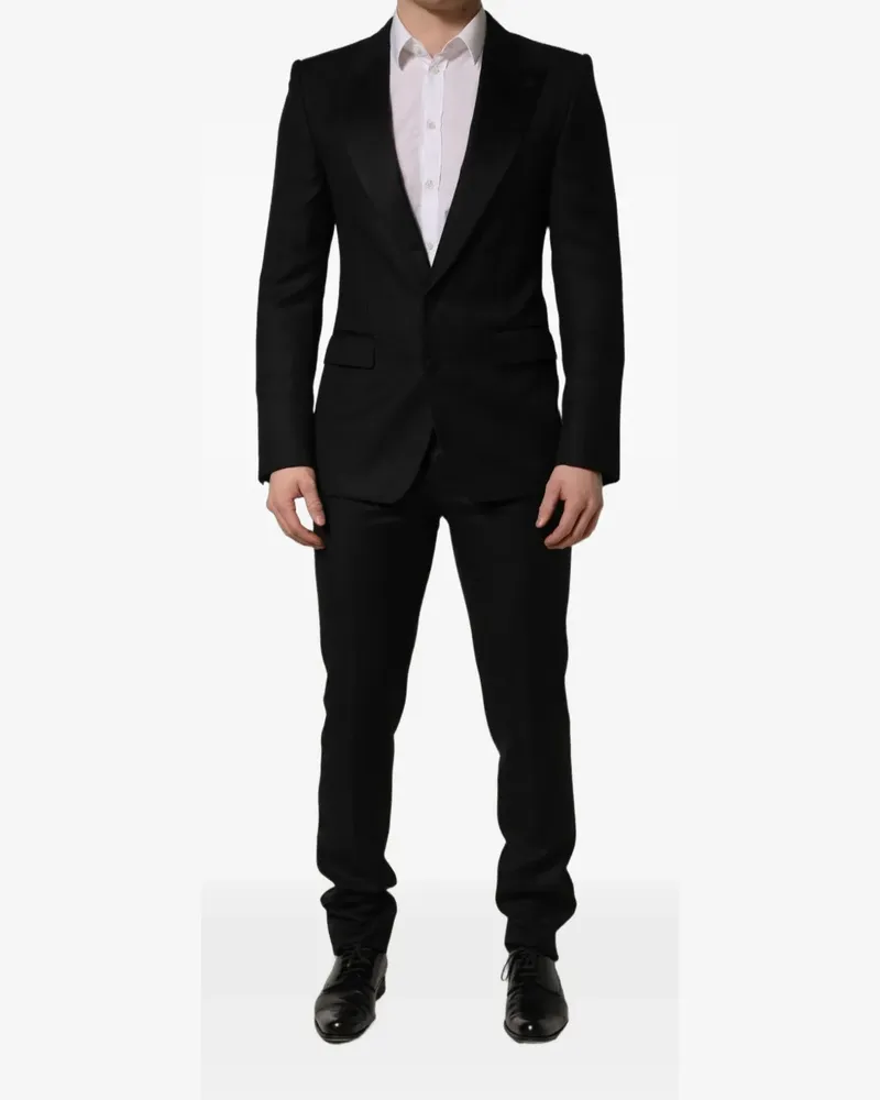 Dolce & Gabbana slim-fit single-breasted suit - Schwarz Schwarz