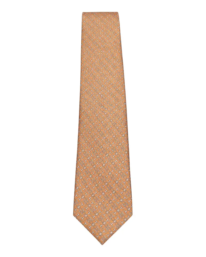 Tombolini Geometrisch gemusterte Krawatte - Orange Orange