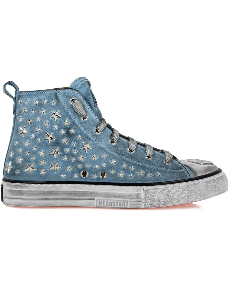 Philipp Plein Sneakers mit Stern-Motive - Blau Blau