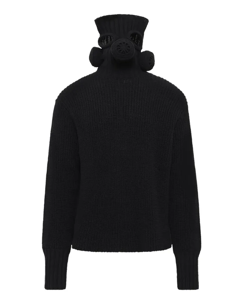 Doublet Pullover mit Gasmasken-Motiv - Schwarz Schwarz