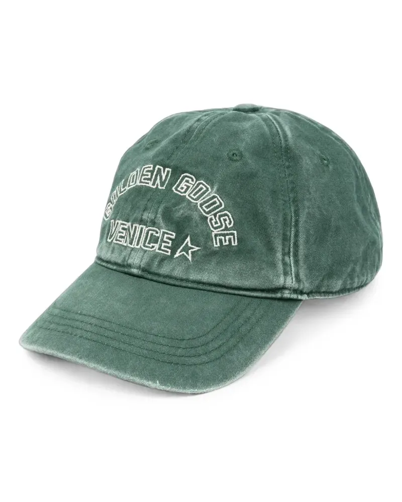 Golden Goose logo-embroidered baseball cap - Grün Grün