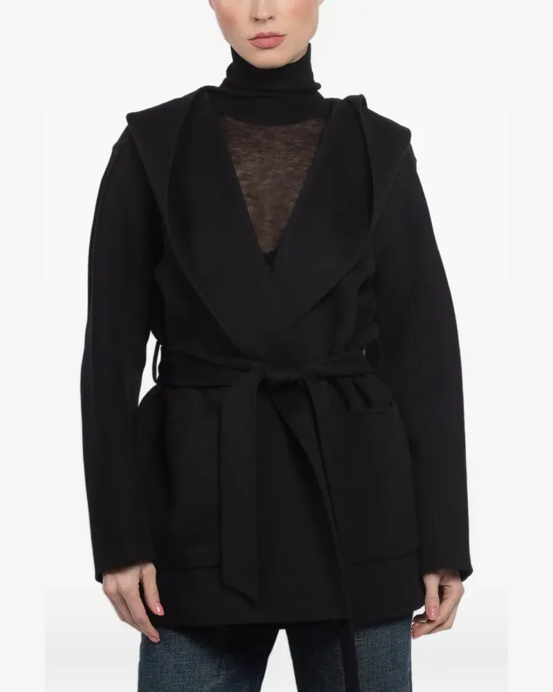 Mackage Paya hooded belted coat - Schwarz Schwarz