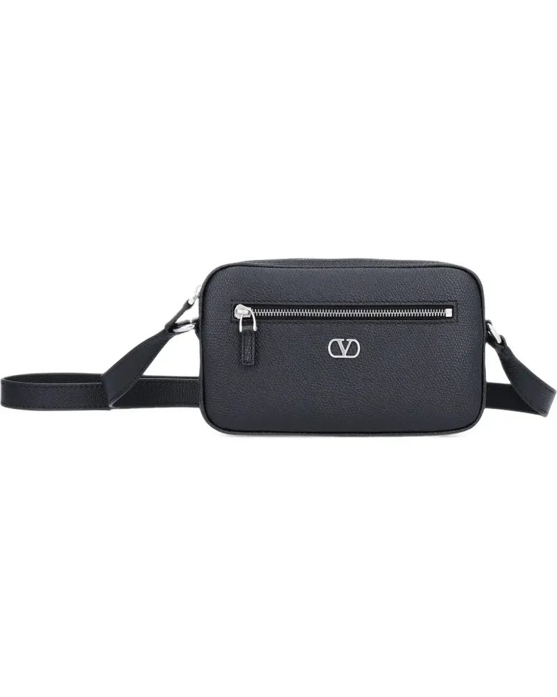 Valentino Garavani Schultertasche mit VLogo - Schwarz Schwarz