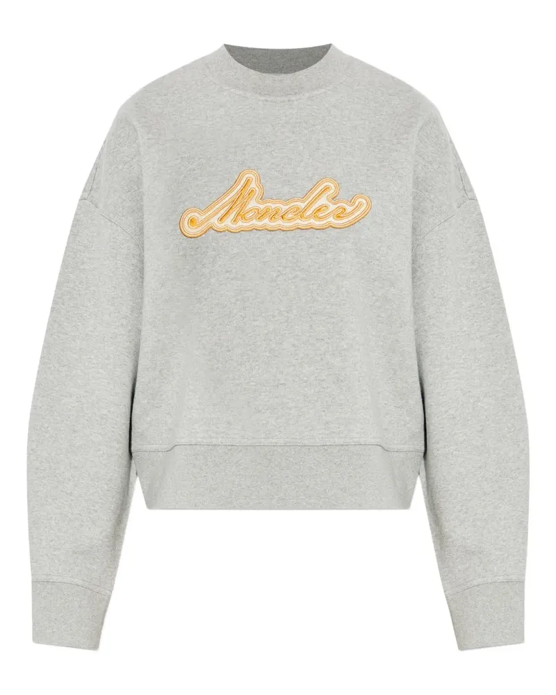 Moncler embroidered sweater - Grau Grau