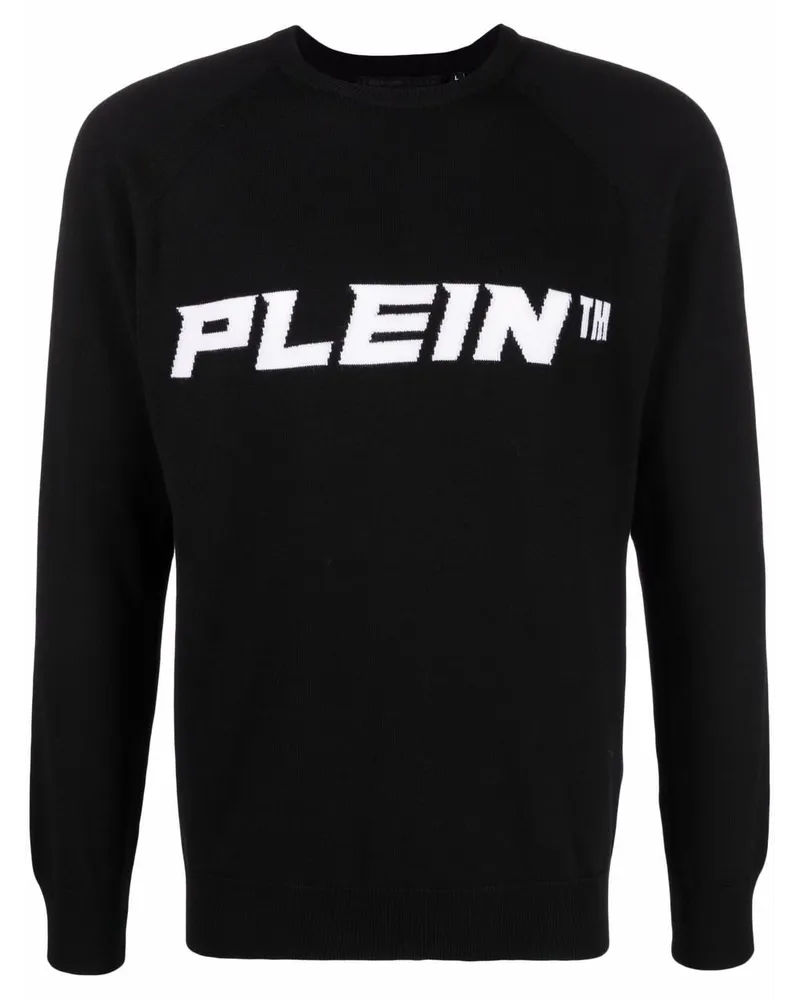 Philipp Plein Pullover mit Logo-Print - Schwarz Schwarz