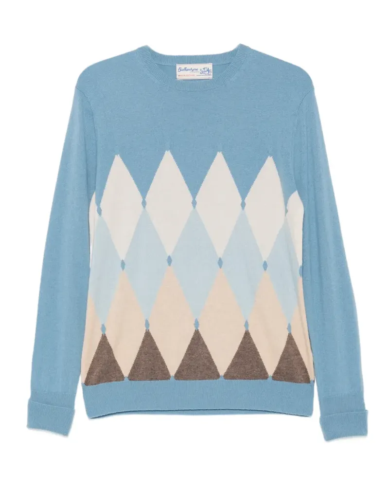 Ballantyne Pullover mit Rundhalsausschnitt - Blau Blau