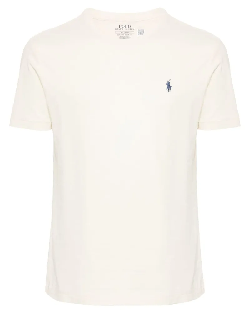 Ralph Lauren T-Shirt mit Pony-Stickerei - Nude Nude