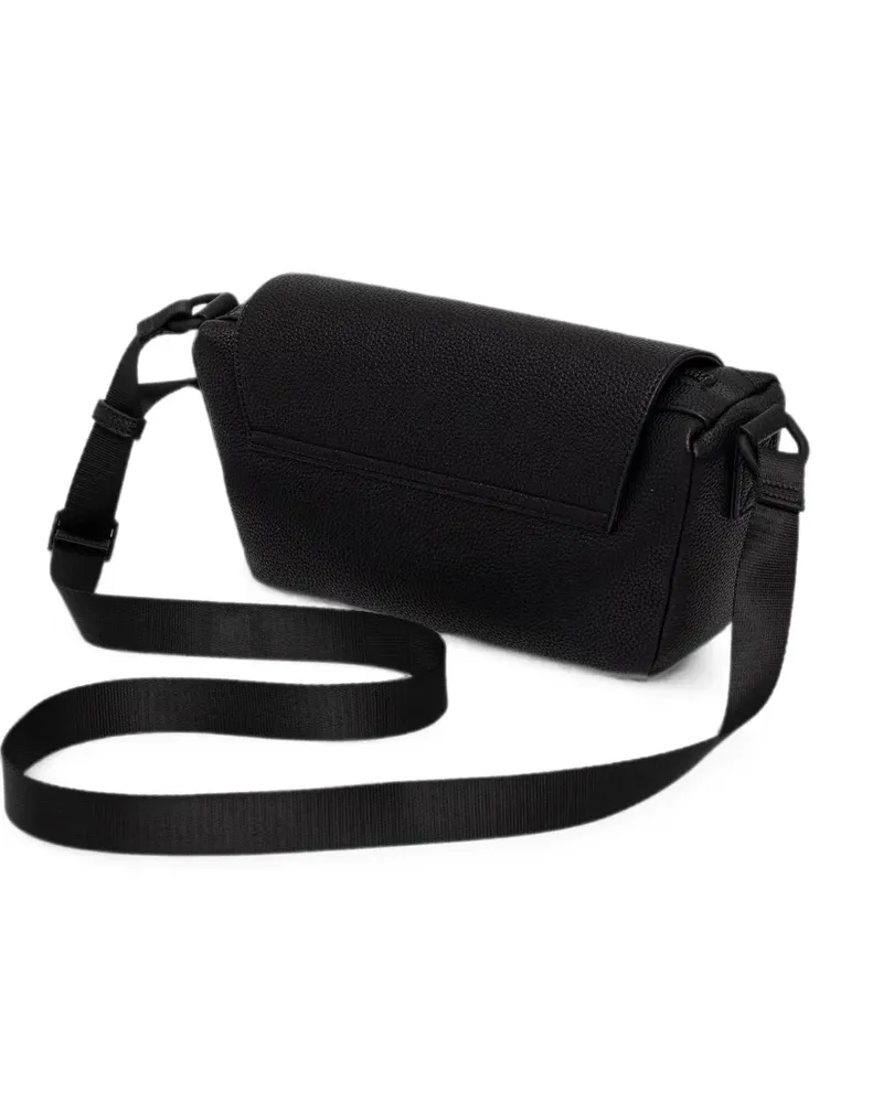 Armani Exchange Gürteltasche aus gekörntem Leder - Schwarz Schwarz