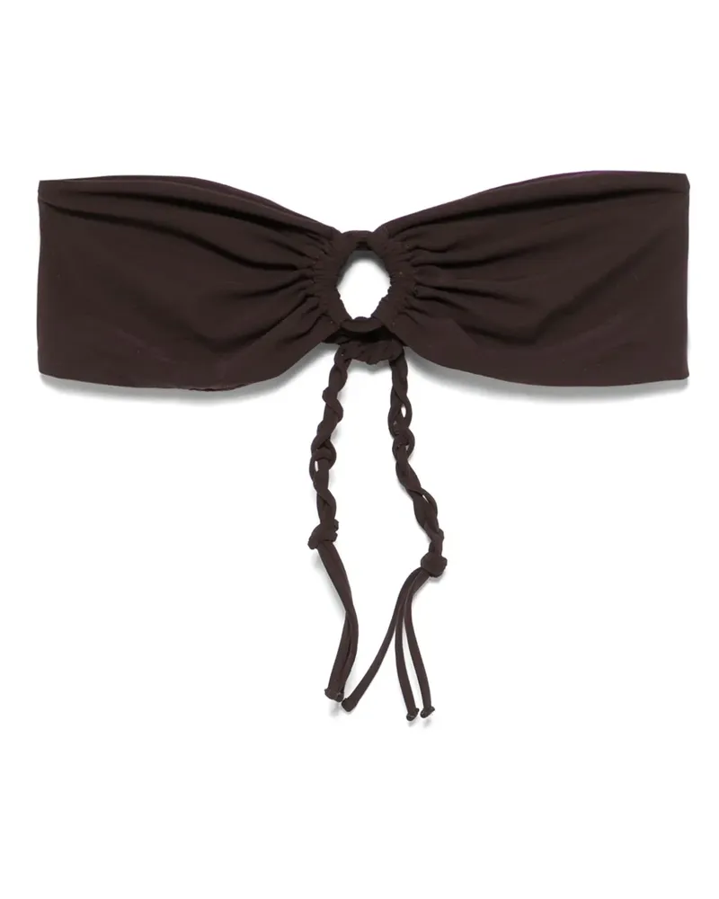 Jil Sander Trägerloses Bikinioberteil - Braun Braun