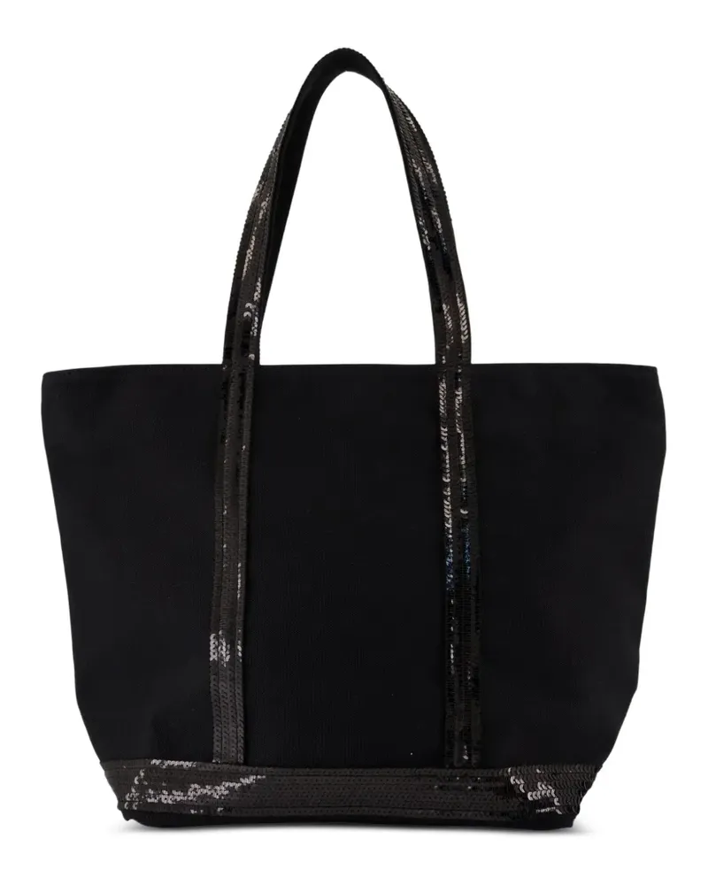 Vanessa Bruno Tote Bag mit Paillettenbesatz - Schwarz Schwarz