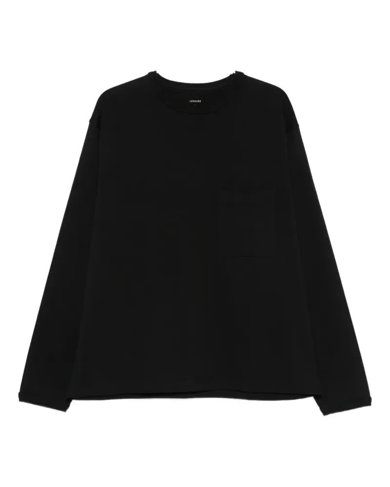 Christophe Lemaire chest-pocket sweatshirt - Schwarz Schwarz