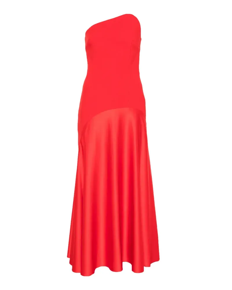 Solace London The Edison Midikleid - Rot Rot