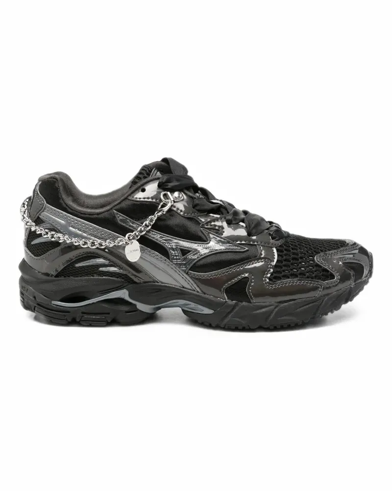 Mizuno Mesh-Sneakers mit Kette - Schwarz Schwarz