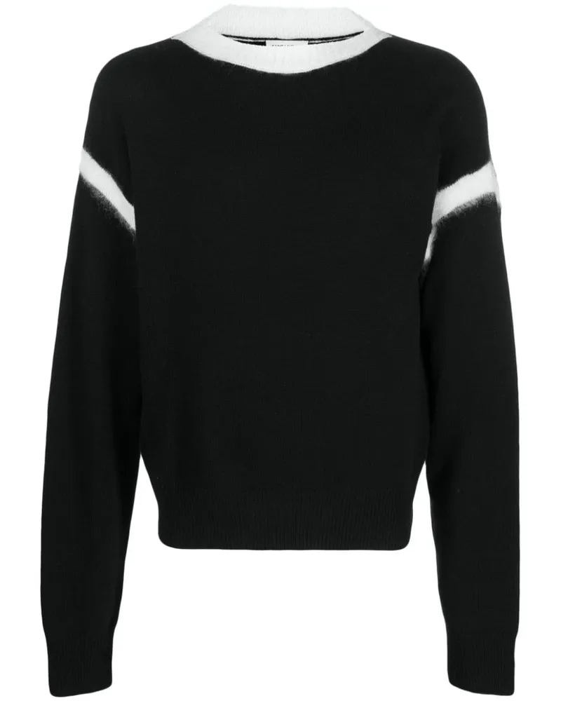 Saint Laurent Pullover mit zwei Farben - Schwarz Schwarz