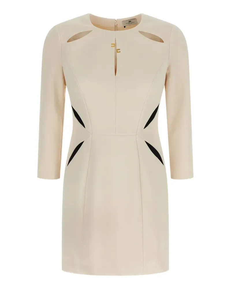 Elisabetta Franchi cut-out mini dress - Nude Nude