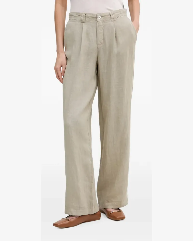 MARC AUREL pleated wide-leg trousers - Grün Grün