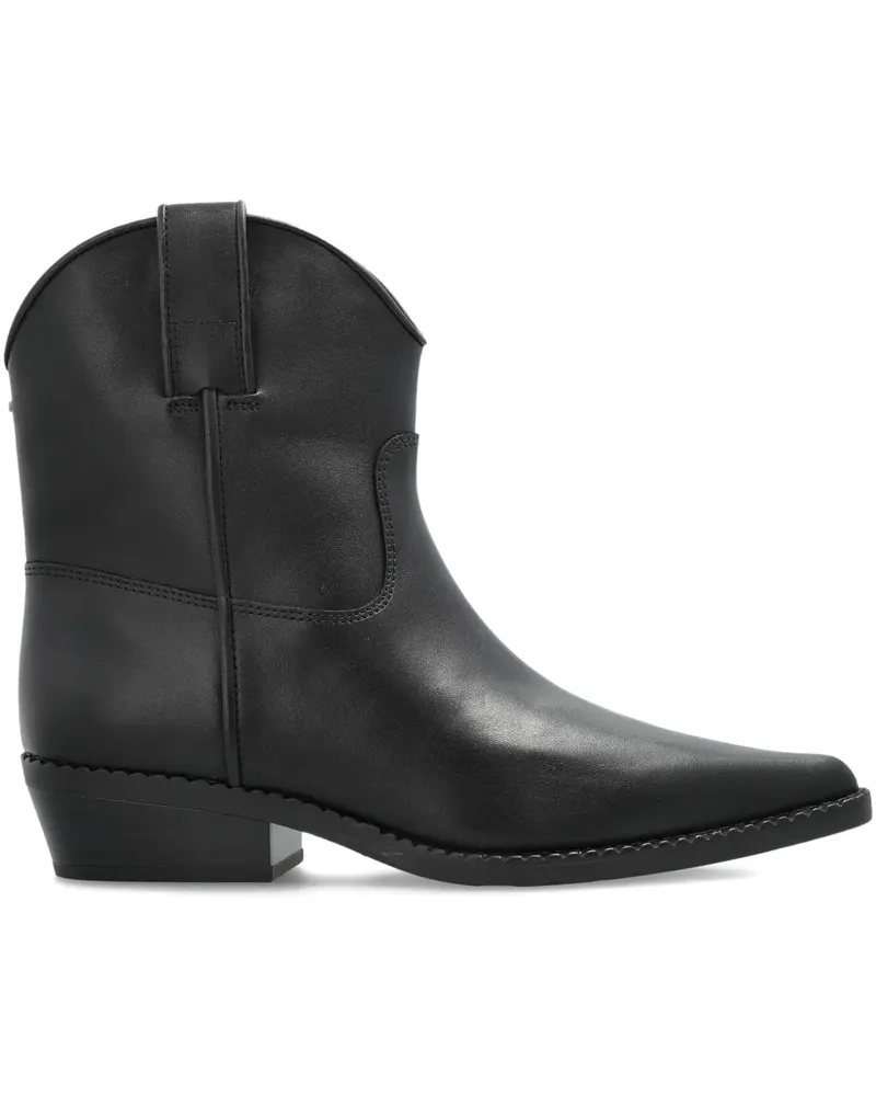Michael Kors 40mm pointed-toe leather boots - Schwarz Schwarz