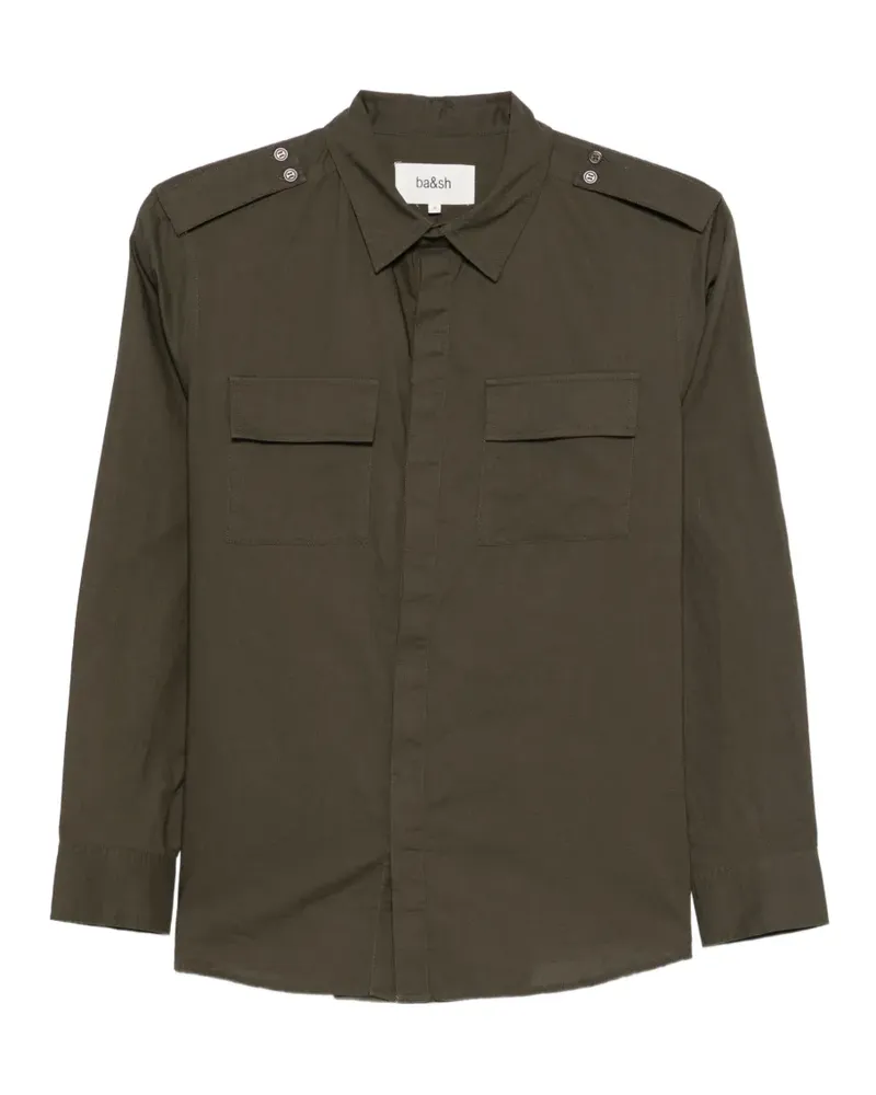 ba&sh Palani epaulette-detail shirt - Grün Grün