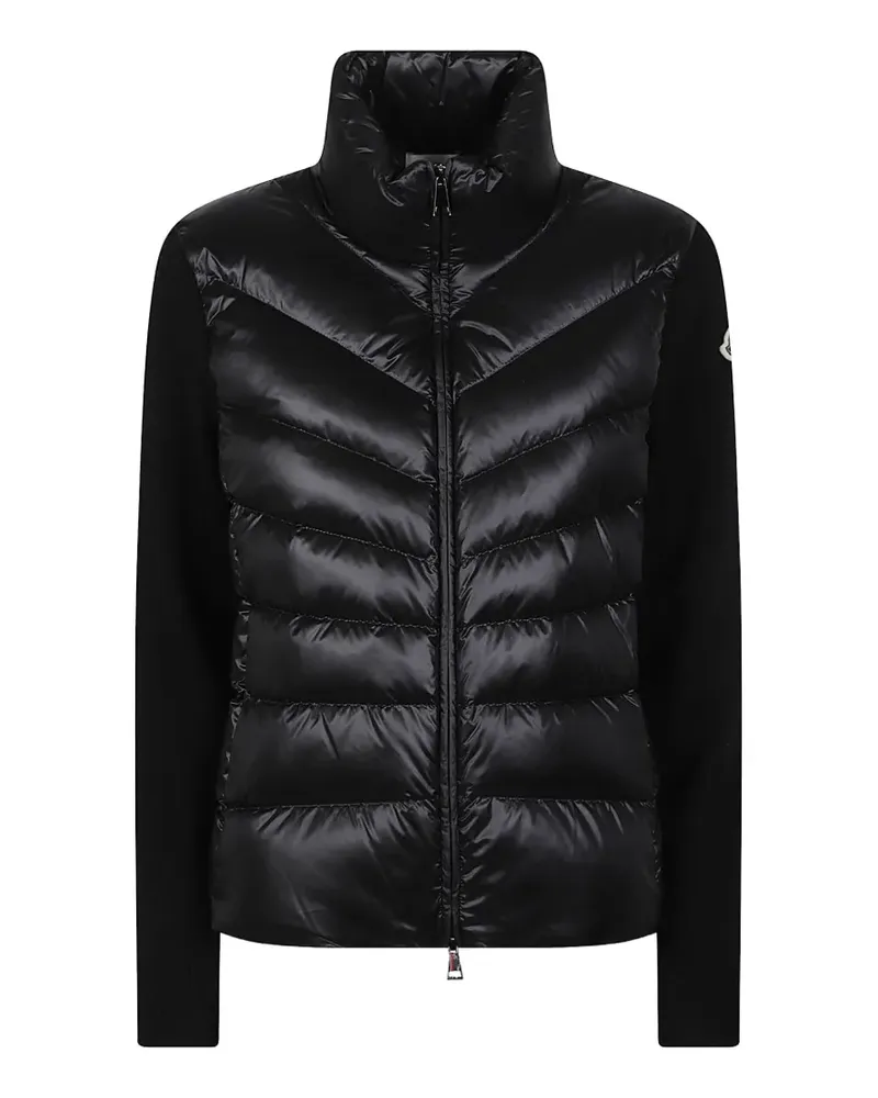 Moncler quilted panelled jacket - Schwarz Schwarz