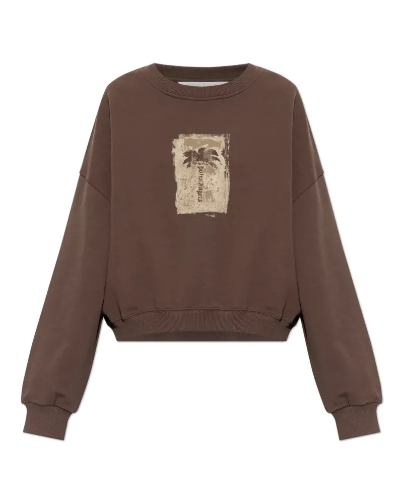 Palm Angels Sweatshirt mit überschnittenen Schultern - Braun Braun