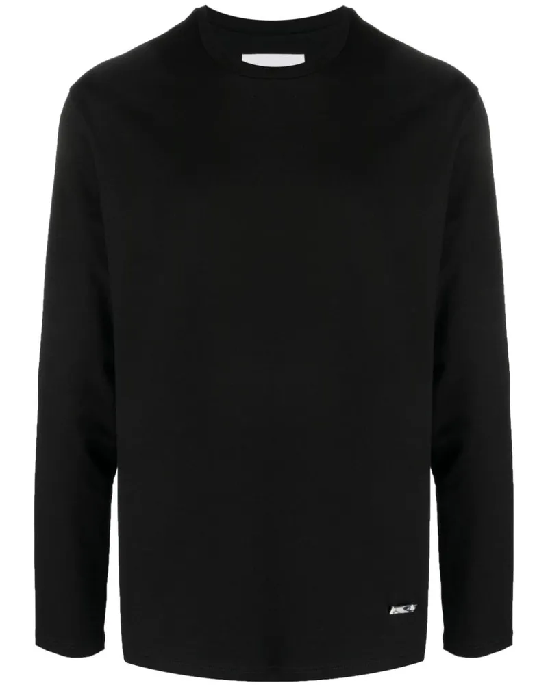 Jil Sander Klassisches Langarmshirt - Schwarz Schwarz