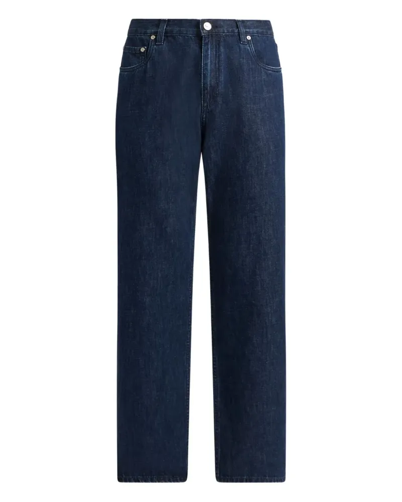 Etro Jeans mit Oktopus-Stickerei - Blau Blau