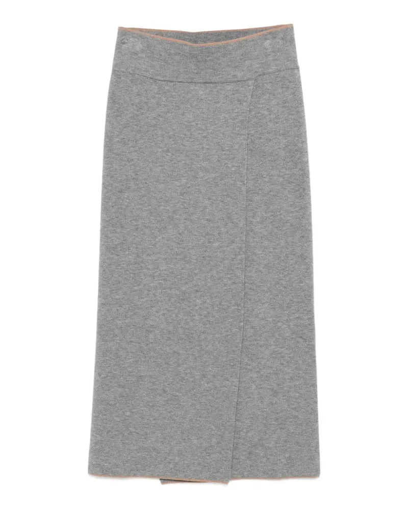 Deha Midirock mit Schlitz - Grau Grau