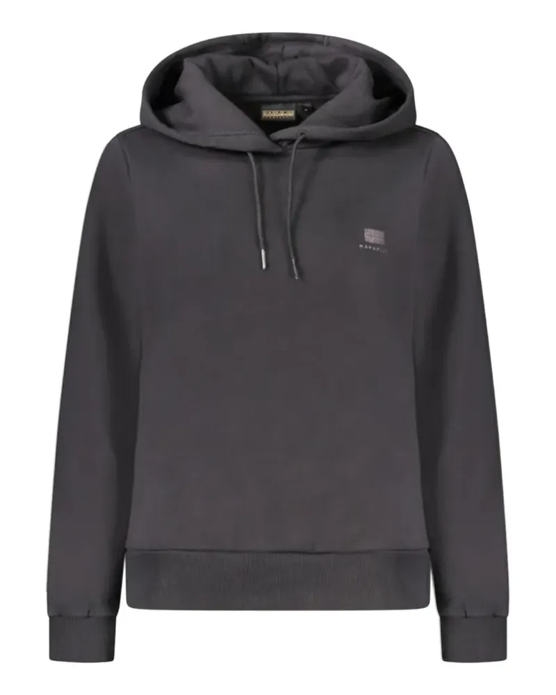 Napapijri logo-print drawstring hoodie - Grau Grau