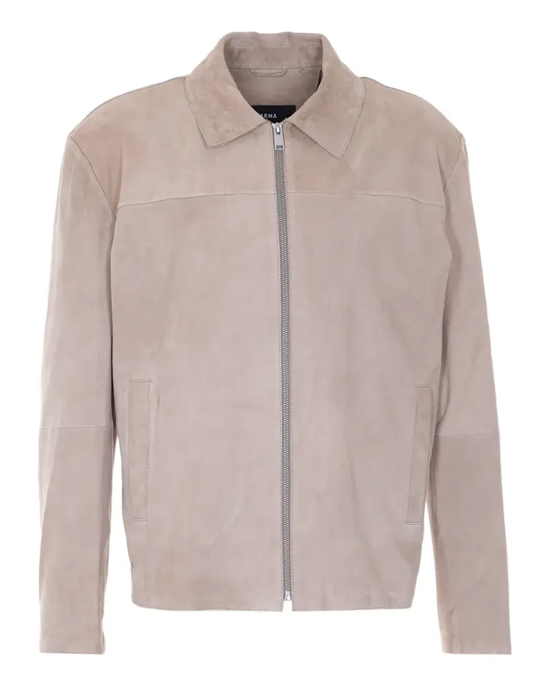 Arma Hardin zip-up bomber jacket - Nude Nude