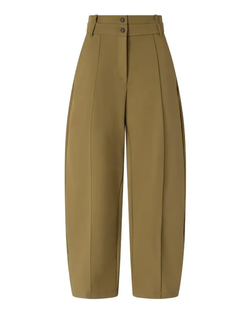 Pinko Hose mit Binsen und Gürtel - Grün Grün