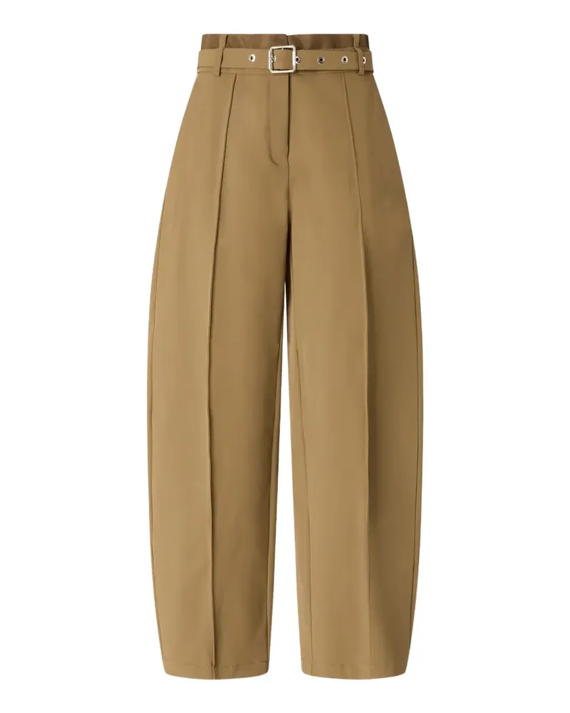 Pinko Hose mit Binsen und Gürtel - Grün Grün