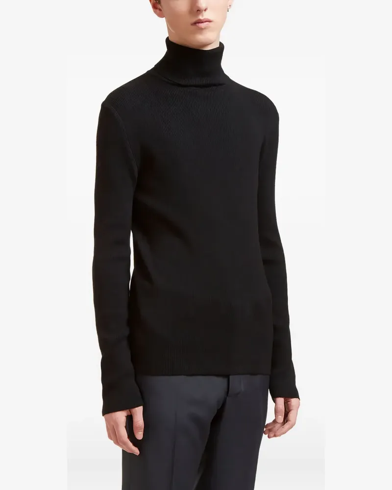AIEZEN turtleneck knitted sweater - Schwarz Schwarz