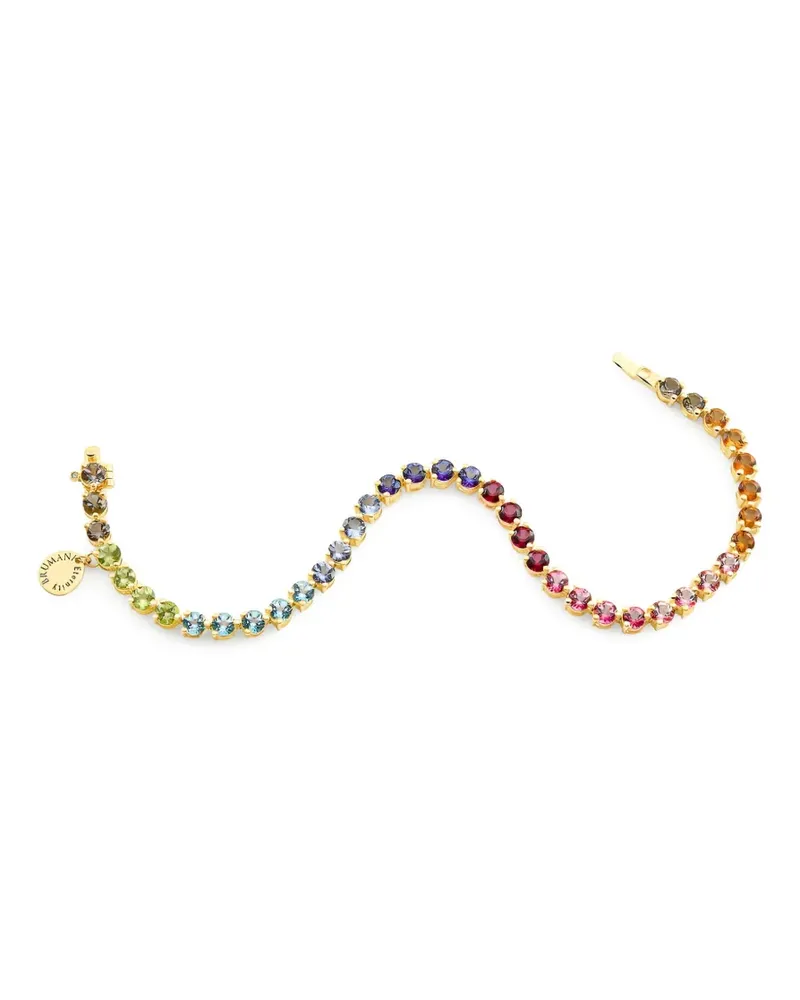 BRUMANI 18kt Looping Colours Gelbgoldarmband mit Schmucksteinen Gold