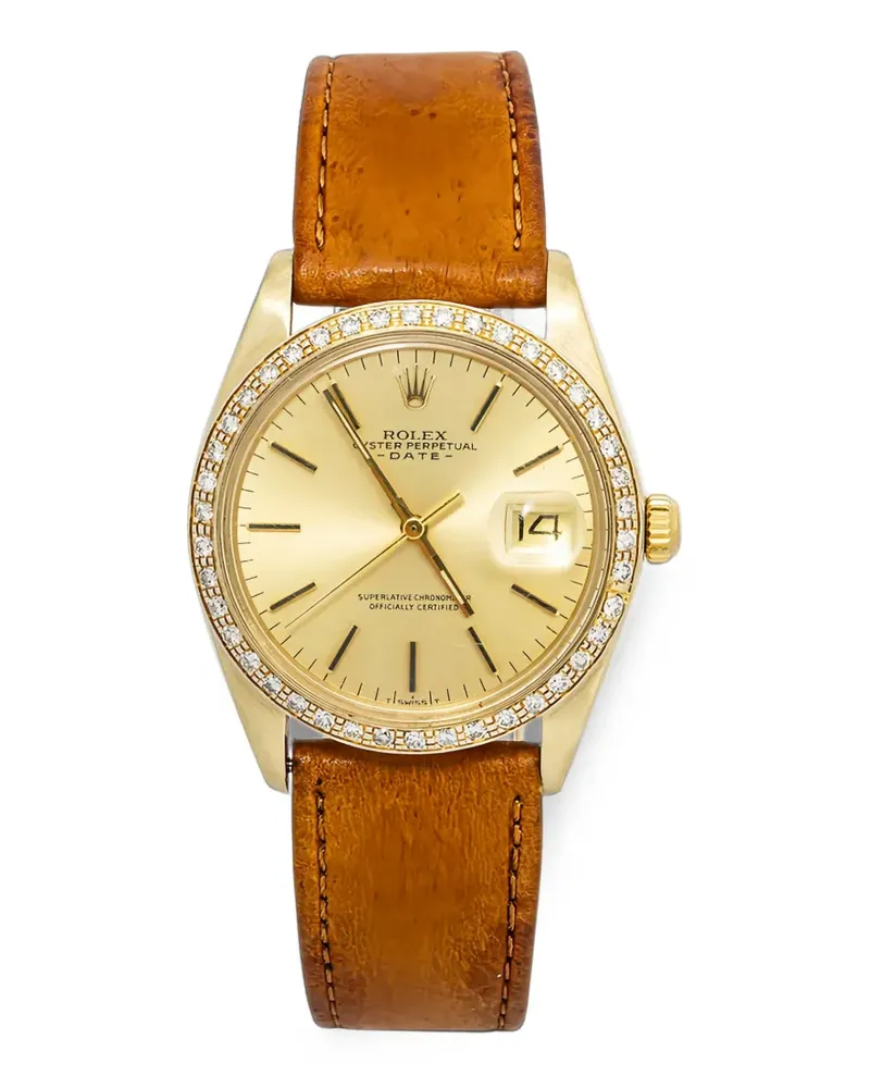 Rolex Oyster Perpetual Date Armbanduhr 34mm - Gold Gold