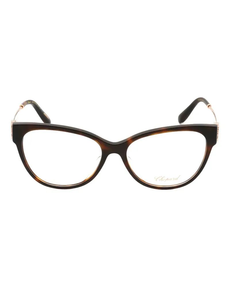 Chopard cat-eye frame glasses - Braun Braun