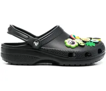 Hippie Freak Slingback-Clogs - Schwarz