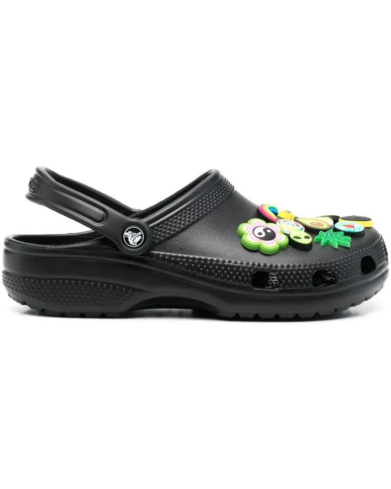 Crocs Hippie Freak Slingback-Clogs - Schwarz Schwarz