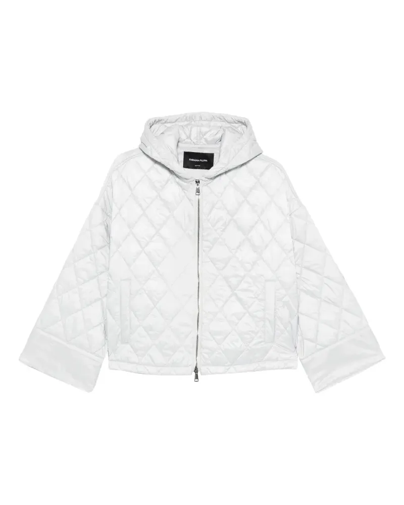 Fabiana Filippi quilted hooded jacket - Blau Blau