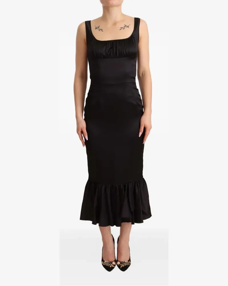 Dolce & Gabbana Ärmelloses Minikleid - Schwarz Schwarz