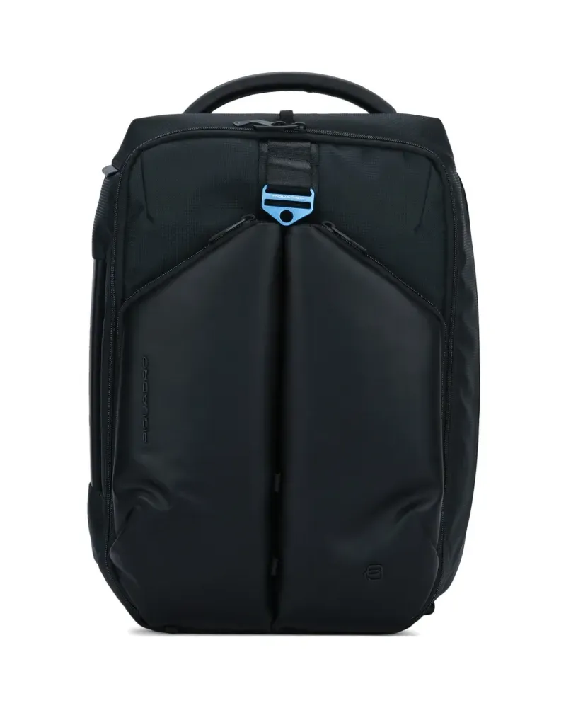 Piquadro logo-detail backpack - Schwarz Schwarz