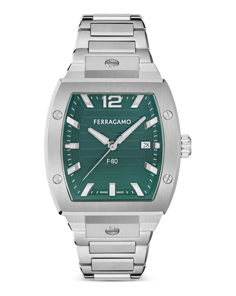 Ferragamo F-80 Tonneau Armbanduhr 42mm - Grün Grün