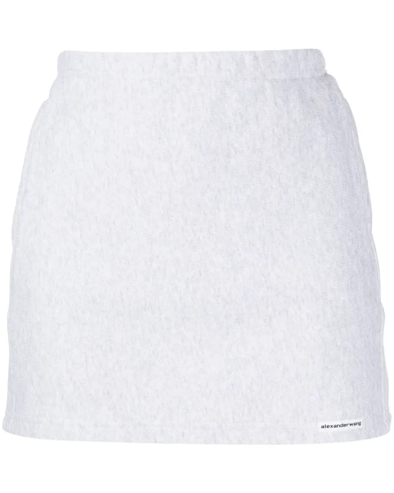 Alexander Wang Minirock mit Logo-Applikation - Grau Grau