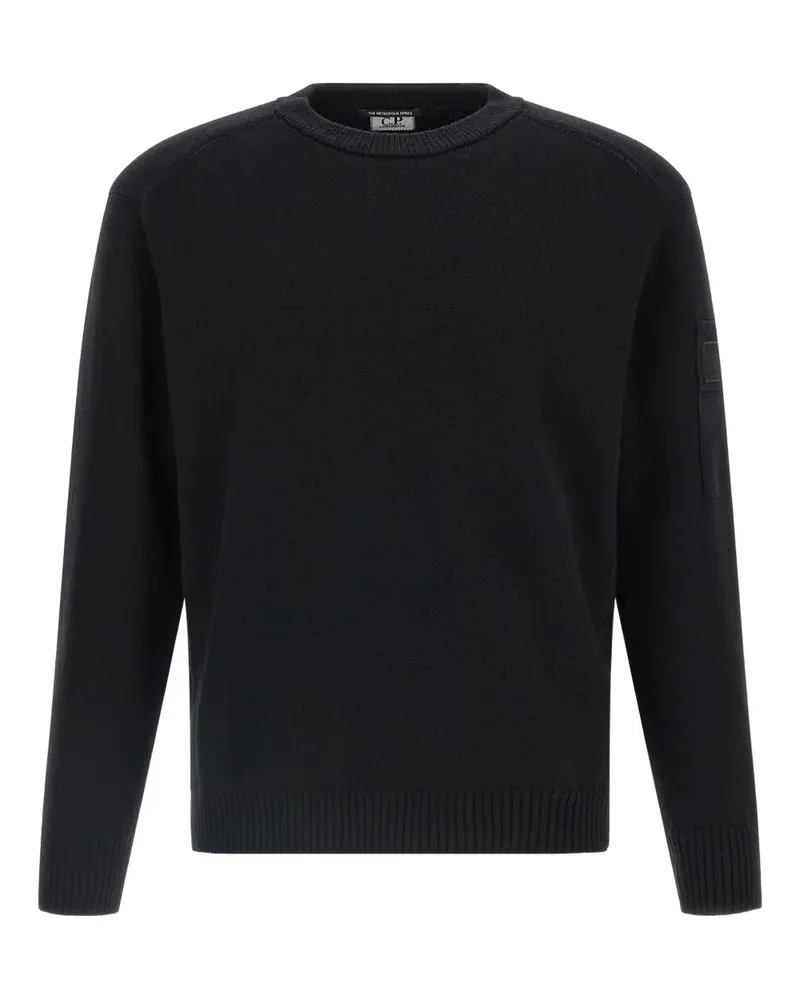C.P. Company Pullover mit Logo-Patch - Schwarz Schwarz