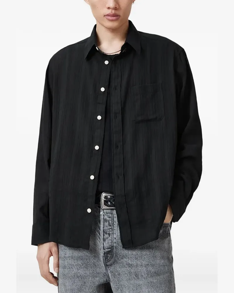 AllSaints Karmi Hemd - Schwarz Schwarz