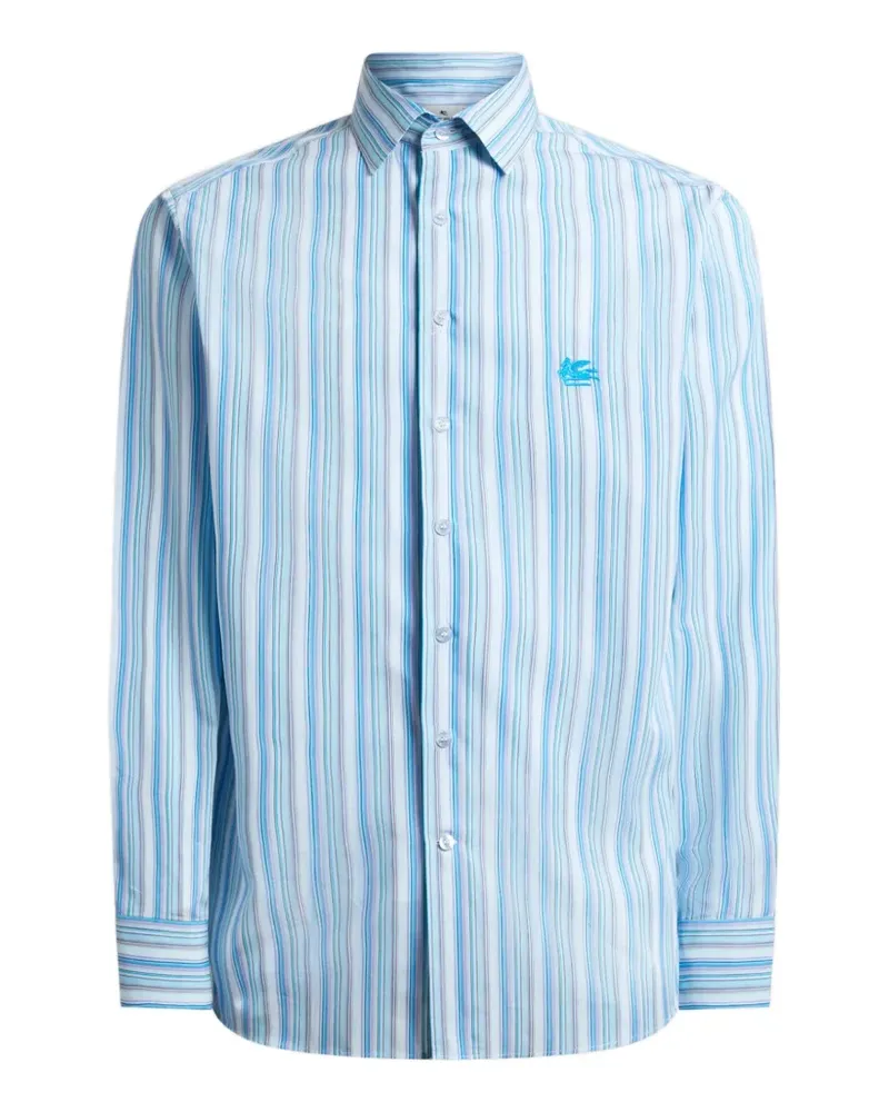 Etro Gestreiftes Hemd - Blau Blau