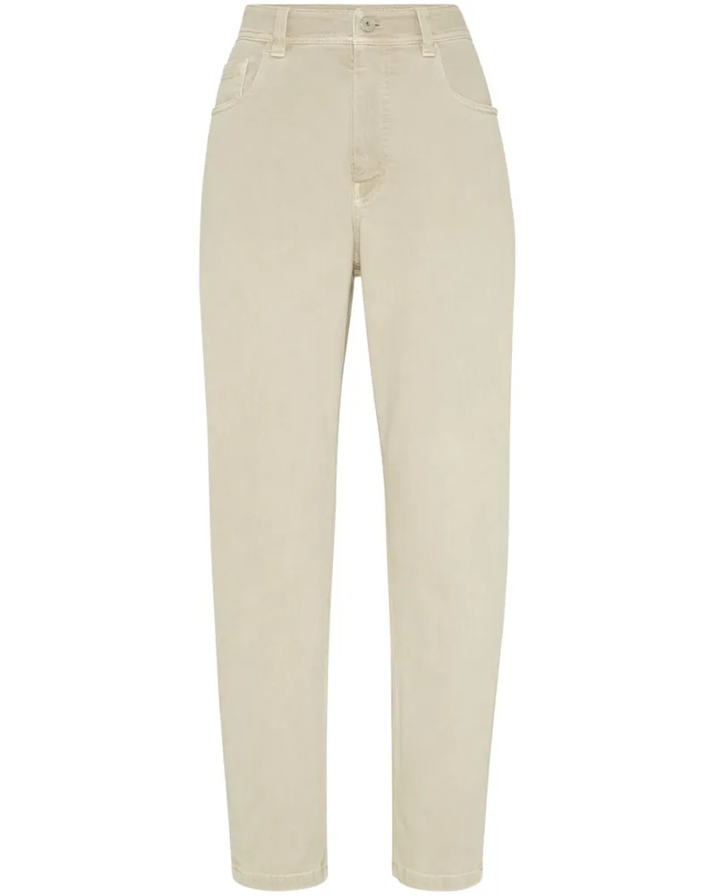 Brunello Cucinelli Tapered-Jeans - Nude Nude