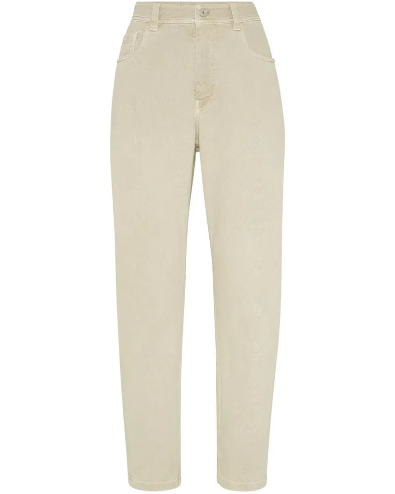 Brunello Cucinelli Tapered-Jeans - Nude Nude