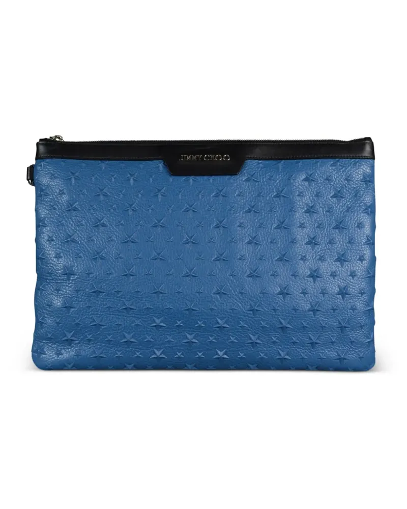 Jimmy Choo Derek Clutch mit Sternapplikation - Blau Blau
