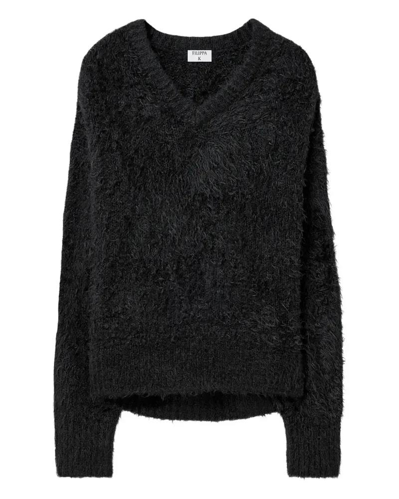 Filippa K Pullover mit V-Ausschnitt - Schwarz Schwarz