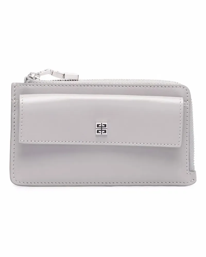 Givenchy Portemonnaie mit Logo-Schild - Grau Grau